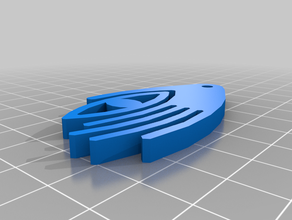 universum logo 3d printing keychain 3d print model - Mito3D