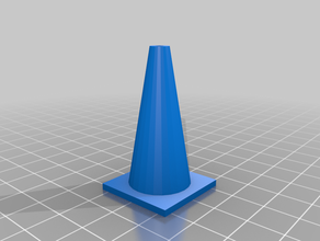 cone de trânsito A impressão 3d 3d print model - Mito3D