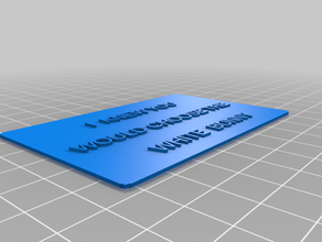 my customized business card - bunny signs & logos 3d print model - Mito3D