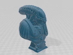 la grêle étranger sculptures alien 3d print model - Mito3D