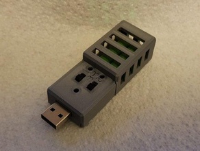 usb load tester case enclosure 3d print model - Mito3D