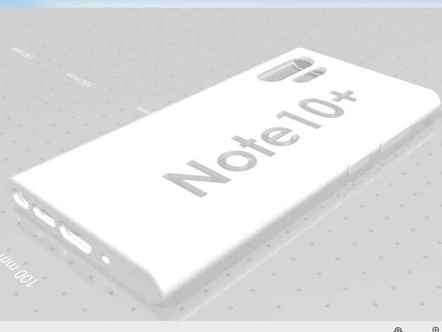 samsung galaxy note 10+ Schutz-Fall Handy samsungnote10 3D print model - Mito3D