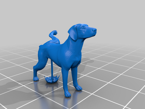 lluvia dorada perro a los animales 3d print model - Mito3D