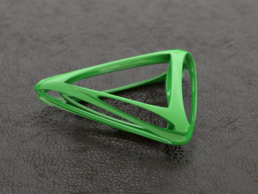 abstract triangle art futuristic 3d print model - Mito3D