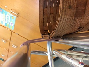 walker snap-on basket hook parts accessibility handicap 3d print model - Mito3D