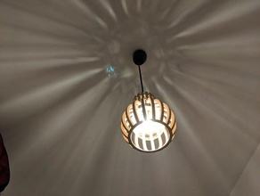 lampe ronde decoración la lámpara de suspensión 3d print model - Mito3D