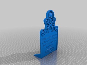 hocus pocus billy butcherson tombstone art 3d print model - Mito3D