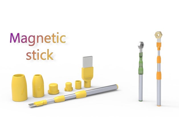 magnet-stick diy tool tools 3D print model - Mito3D