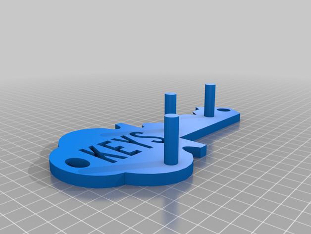 crochet clé remix de l'organisation keyhook 3D print model - Mito3D