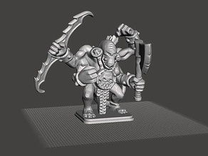 heroquest - fimir overlord juegos y juguetes 28mm mazmorra dungeons dragons miniatura de tablero la mesa warhammer 3d print model - Mito3D