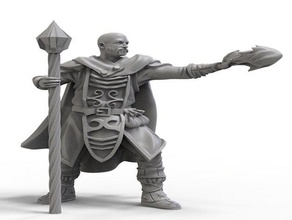 fire mage 32mm games boardgame d&d game tabletop 3d print model - Mito3D
