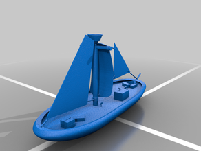 detallada de barco carga La impresión en 3d 3d print model - Mito3D
