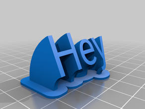hey office customized 3d print model - Mito3D