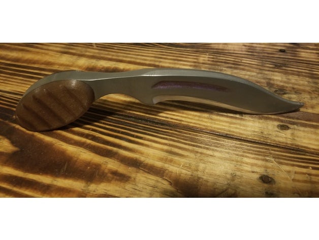 silenziatore lama pugnale fantasia coltello prop 3D print model - Mito3D