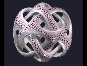 dugaci sculpture math art knot reaction diffusion 3d print model - Mito3D