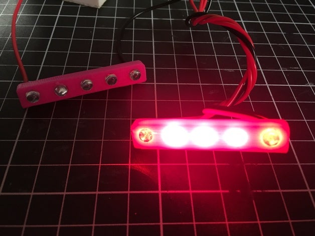 rc car light bar rear indicators brake lights r c vehicles 3D print model - Mito3D