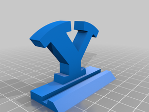 byu stand 3d print model - Mito3D