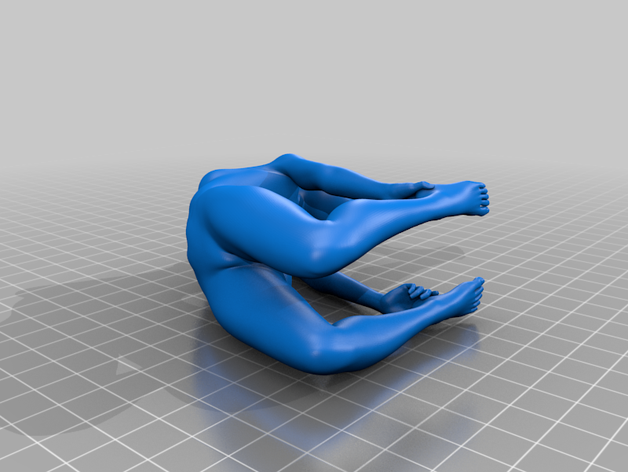 yoga-Posen Mädchen Skulpturen weiblich nackt Frau yoga 3D print model - Mito3D