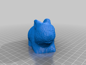 texturedrabbit Tiere Tier bunny nosupport Kaninchen texturiert 3d print model - Mito3D
