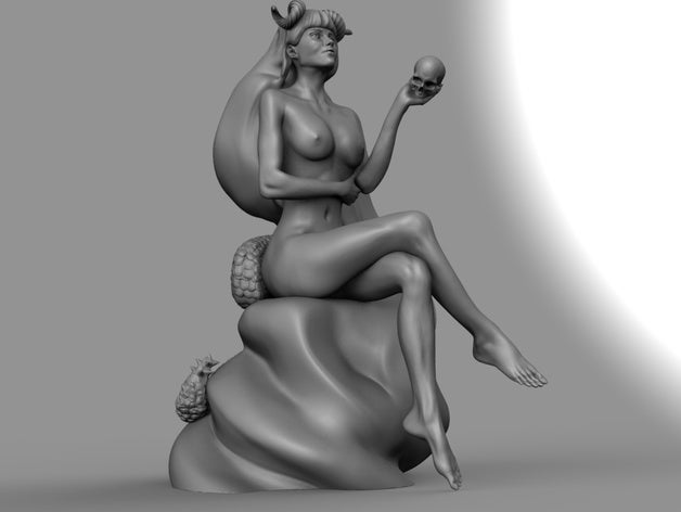 succubus Bayan iş ortamına uygun olmayan heykeller İblis 3D print model - Mito3D