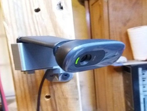 logitech c270 universal webcam mount 3d printer accessories support holder 3d print model - Mito3D