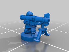 acadian guard rocket launcher toys & games 3d print model - Mito3D