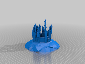 grand castle 2 edifícios e estruturas personalizado 3d print model - Mito3D