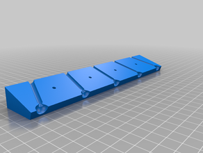 wall mount 5 filament feed block 3d printer accessories guide 3d print model - Mito3D