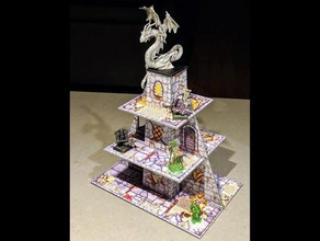dragon's tower talisman 3rd edition toy & game accessories boardgames dragon board 3d print model - Mito3D