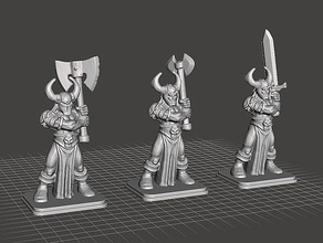 heroquest - chaos barbarian toys & games 28mm dungeons dragons miniature tabletop 3d print model - Mito3D