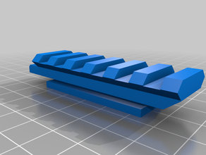 nerf artemis picatinny rail brinquedo & acessórios para jogos mod rival 3d print model - Mito3D
