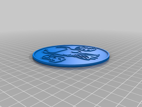 cava cavaliere coaster larve video giochi 3d print model - Mito3D