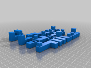yananose interlocking cube 3 Rätsel puzzle 3d print model - Mito3D