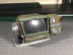 pipboy stand diy display fallout 76 prop 3d print model - Mito3D