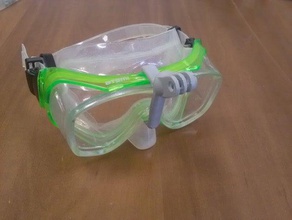 şnorkel maskesi adaptör yüksek sjcam & klon kamera Dağı maske 3d print model - Mito3D