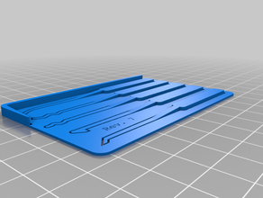 lock pick card remix hobby 3d print model - Mito3D