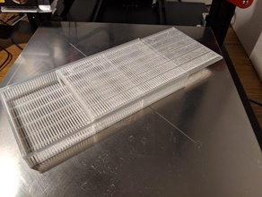 selica gel cuadro de la mitad los filamentos tamaño caja slim Impresora 3d accesorios accesorio contenedor desecante titular seco humedad protección contra sílice caso 3d print model - Mito3D