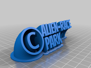 alien race park bureau de personnalisé 3d print model - Mito3D