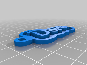 dora Anahtarlık özelleştirilmiş 3d print model - Mito3D