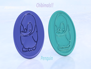 penquin chibimals coaster coppia famiglia animali sottobicchieri bevanda drinkcoaster drinkcoasters divertente felice casa idealab ragazzi utensili da cucina limonata amore pinquin 3d print model - Mito3D