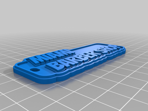 miami barber shop keychains customized 3d print model - Mito3D