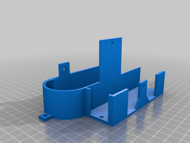 fritzbox 7590 ahududu bölmesi bulunur araçlar raspberry pi duvara monte wandhalter wandhalterung 3D print model - Mito3D