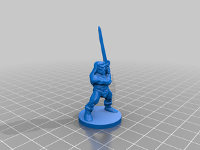 heroquest barbarian repaired toy & game accessories d&d dungeons dragons 3d print model - Mito3D