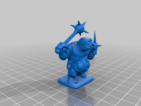heroquest - ogre lord toy & game accessories against horde boardgames roleplaying 3d print model - Mito3D