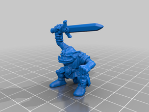 heroquest - seigneur de guerre orc ul ag jouets & jeux 28mm donjons dragons figurine dessus table warhammer 3d print model - Mito3D