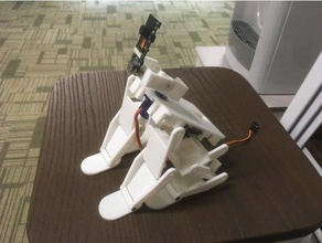 servo gato robô protótipo 1 robótica 3d print model - Mito3D