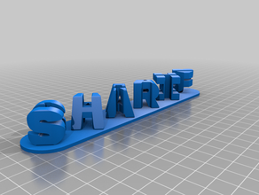 sharif nandhu sarah signs & logos customized 3d print model - Mito3D