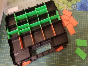 2 özel home depot hdx-Organizatör bölücüler taraflı araç sahipleri & kutu boardgame Organizatör kutusu sayaç oyun hdx depolama 3d print model - Mito3D