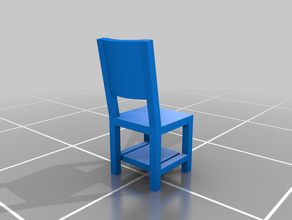 h0 echelle 1 87 simple chaise modèle de meubles président le mobilier échelle trains 3d print model - Mito3D