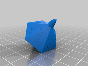 dice spinner dé 3d print model - Mito3D